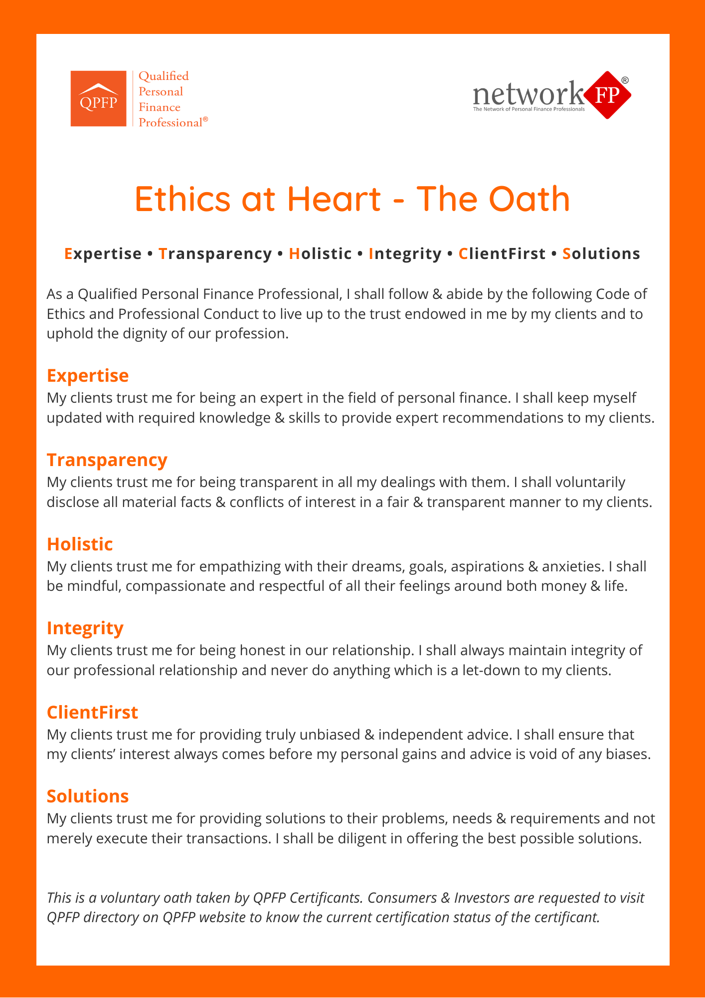 Oath Page